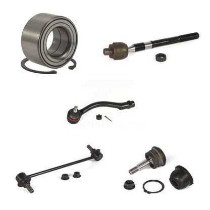 Bearing Lower Ball Joint Tie Rod & Link Front Left Kit (5Pc) For Hyundai Accent