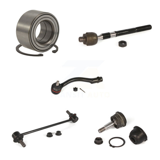 Bearing Lower Ball Joint Tie Rod & Link Front Left Kit (5Pc) For Hyundai Accent