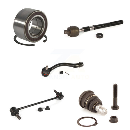 Bearing Lower Ball Joint Tie Rod Sway Bar Link Front Left Kit (5Pc) For Kia Rio