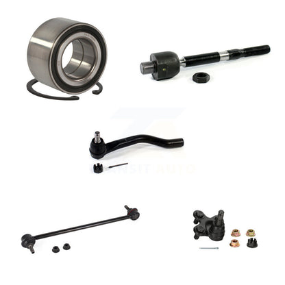 Wheel Bearing Lower Ball Joint Tie Rod Link Front Left Kit (5Pc) For Honda Civic