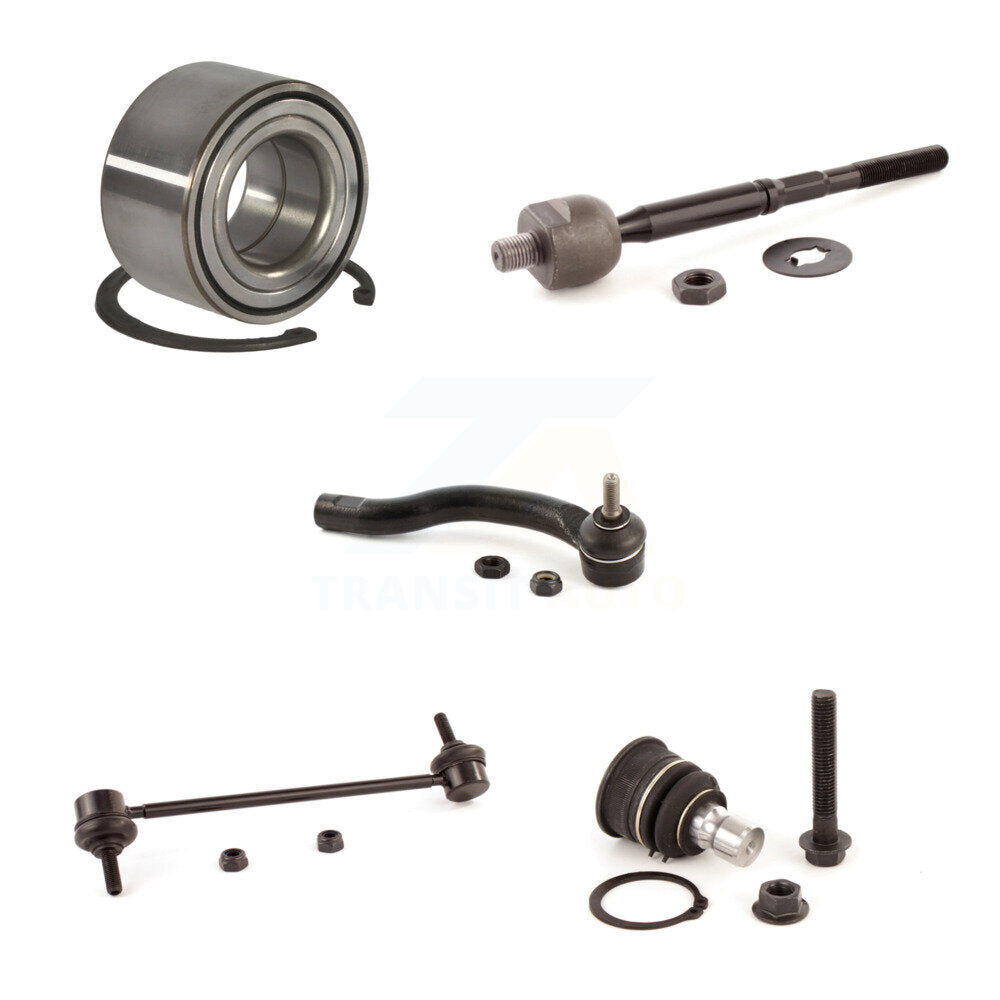 Bearing Lower Ball Joint Tie Rod End Link Front Left Kit (5Pc) For Nissan Versa
