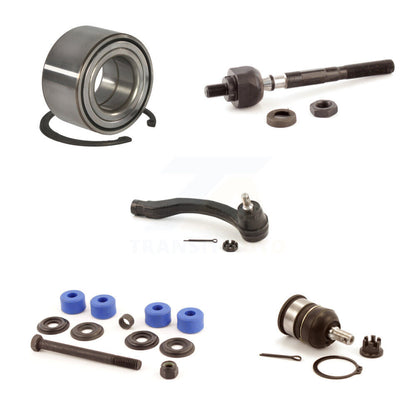 Wheel Bearing Lower Ball Joint Tie Rod Link Front Left Kit (5Pc) For Honda Civic