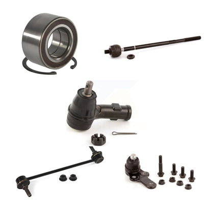 Wheel Bearing Lower Ball Joint Tie Rod Link Front Left Kit (5Pc) For Ford Focus