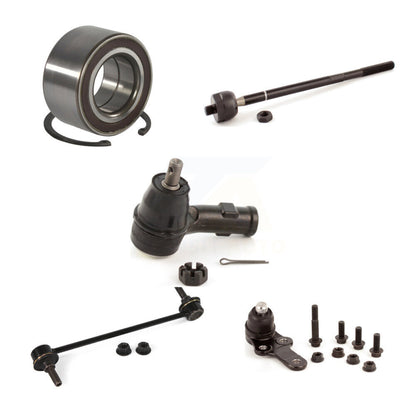 Wheel Bearing Lower Ball Joint Tie Rod Link Front Left Kit (5Pc) For Ford Focus