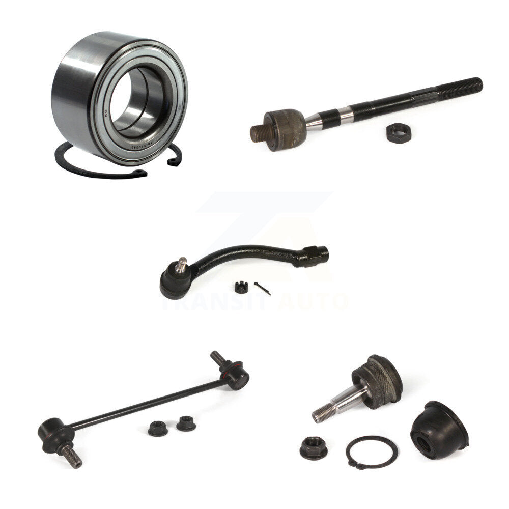Bearing Lower Ball Joint Tie Rod & Link Front Left Kit (5Pc) For Hyundai Elantra