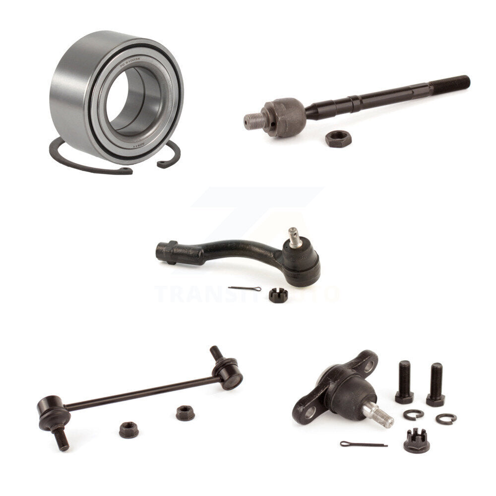 Bearing Lower Ball Joint Tie Rod & Link Front Left Kit (5Pc) For Hyundai Tucson