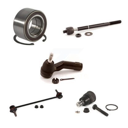 Bearing Lower Ball Joint Tie Rod End Link Front Left Kit (5Pc) For Mazda 3 Sport