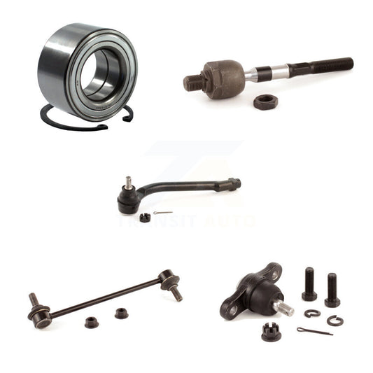 Bearing Lower Ball Joint Tie Rod & Link Front Left Kit (5Pc) For Kia Forte Koup