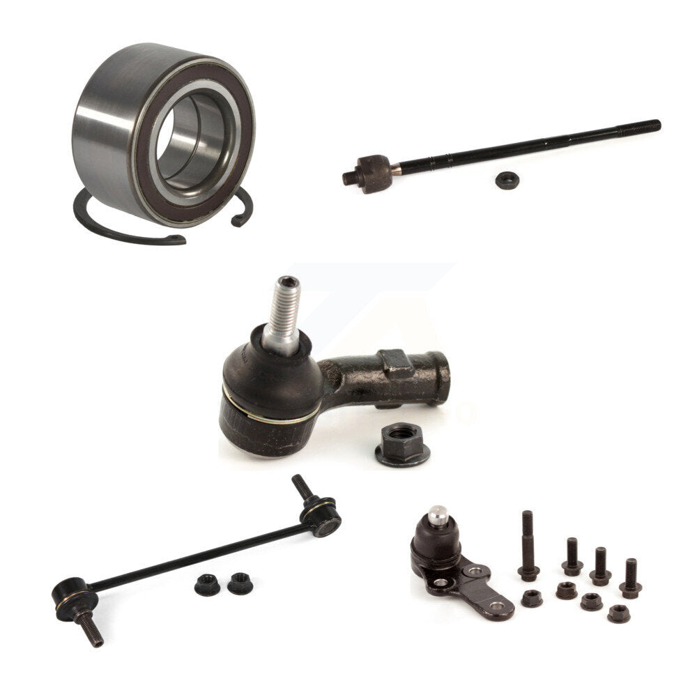 Wheel Bearing Lower Ball Joint Tie Rod Link Front Left Kit (5Pc) For Ford Focus