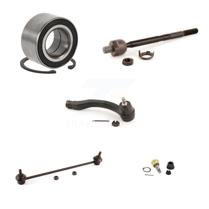 Wheel Bearing Lower Ball Joint Tie Rod & Link Front Left Kit (5Pc) For Honda Fit