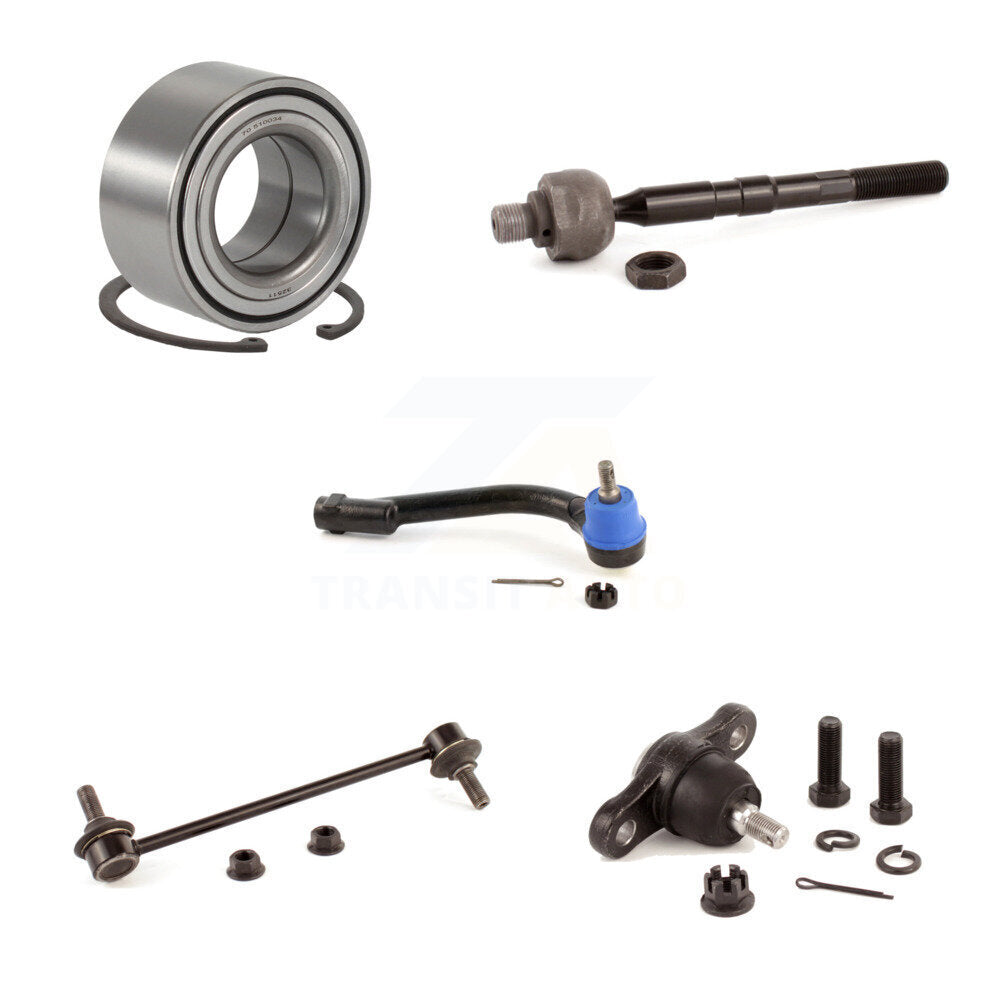 Wheel Bearing Lower Ball Joint Tie Rod Link Front Right Kit (5Pc) For Kia Rondo