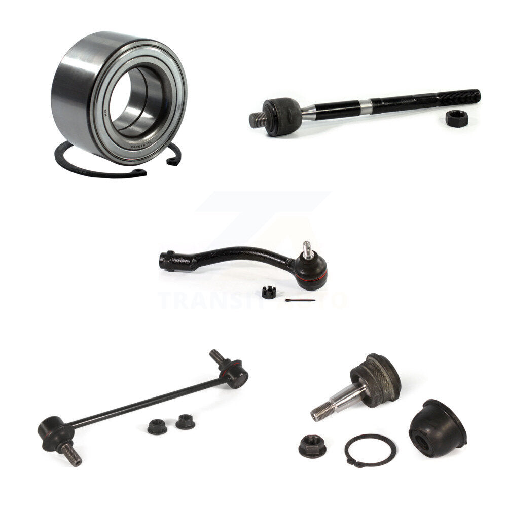 Bearing Lower Ball Joint Tie Rod Link Front Right Kit (5Pc) For Kia Forte Forte5
