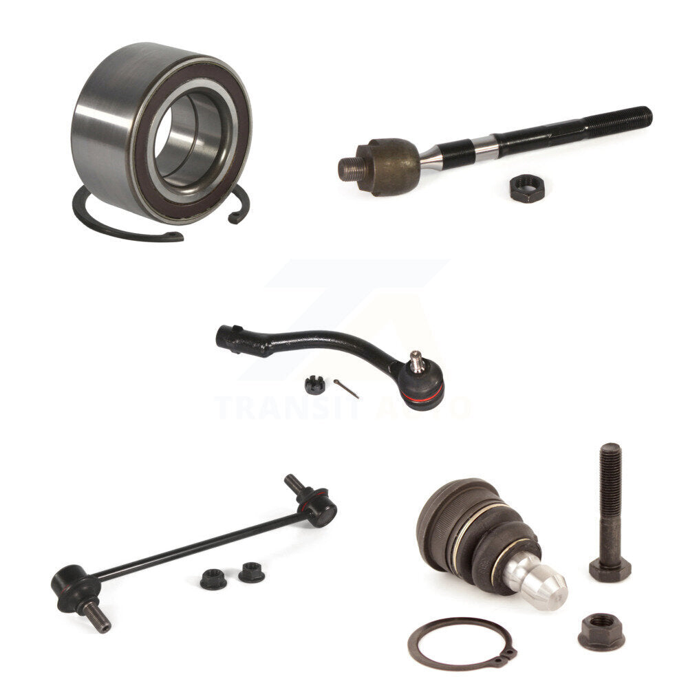 Bearing Lower Ball Joint Tie Rod Sway Bar Link Front Right Kit (5Pc) For Kia Rio