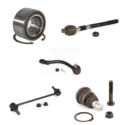 Bearing Lower Ball Joint Tie Rod Sway Bar Link Front Right Kit (5Pc) For Kia Rio