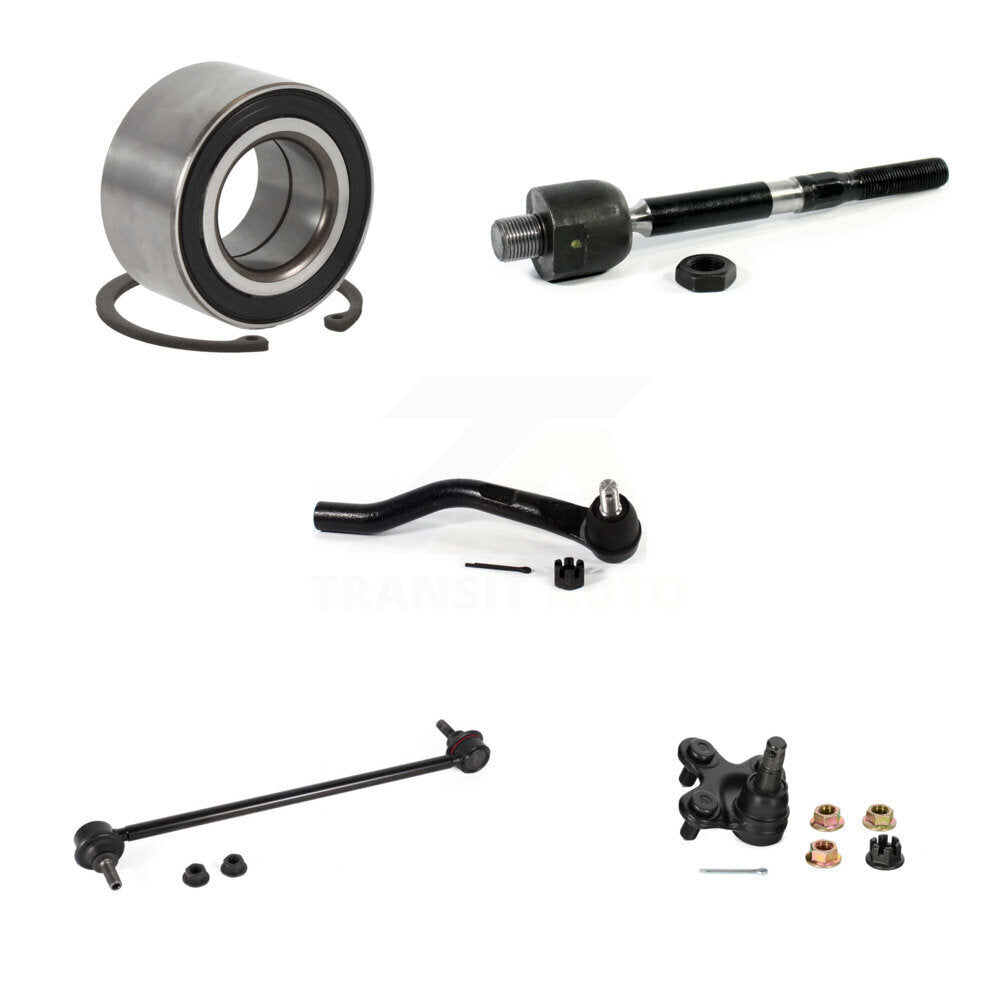 Bearing Lower Ball Joint Tie Rod End Link Front Right Kit (5Pc) For Honda Civic