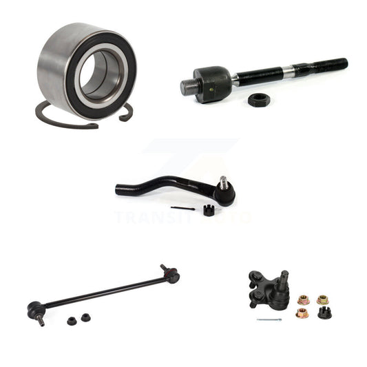 Bearing Lower Ball Joint Tie Rod End Link Front Right Kit (5Pc) For Honda Civic