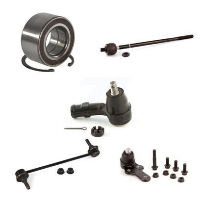 Wheel Bearing Lower Ball Joint Tie Rod Link Front Right Kit (5Pc) For Ford Focus