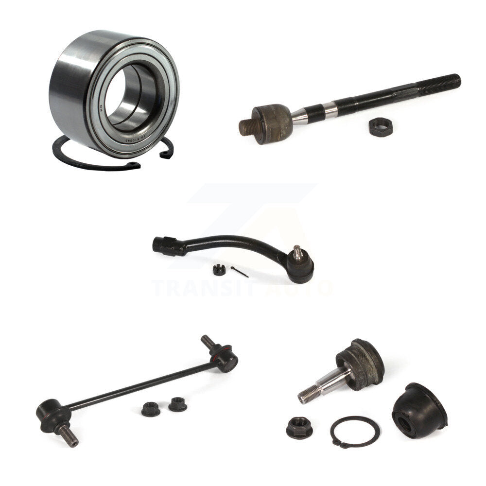 Bearing Lower Ball Joint Tie Rod Link Front Right Kit (5Pc) For Hyundai Elantra