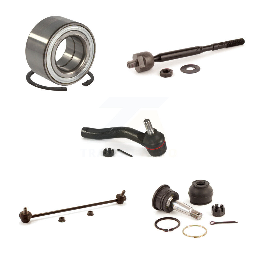 Bearing Lower Ball Joint Tie Rod & Link Front Right Kit (5Pc) For Toyota Yaris C
