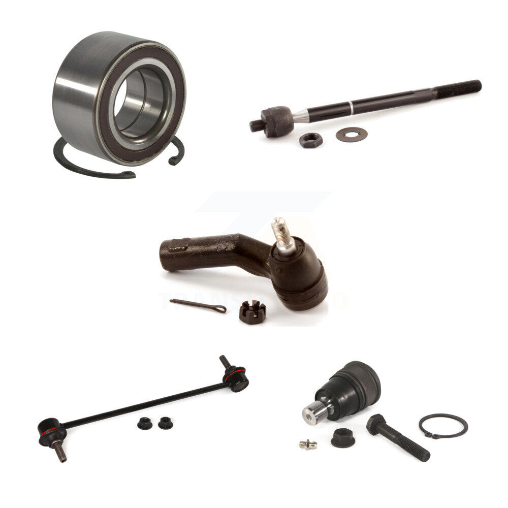 Bearing Lower Ball Joint Tie Rod & Link Front Right Kit (5Pc) For Mazda 3 Sport