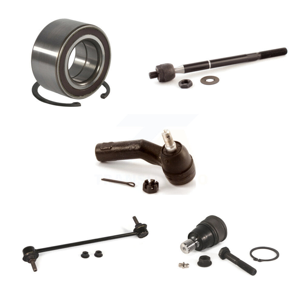 Bearing Lower Ball Joint Tie Rod Sway Bar Link Front Right Kit (5Pc) For Mazda 3