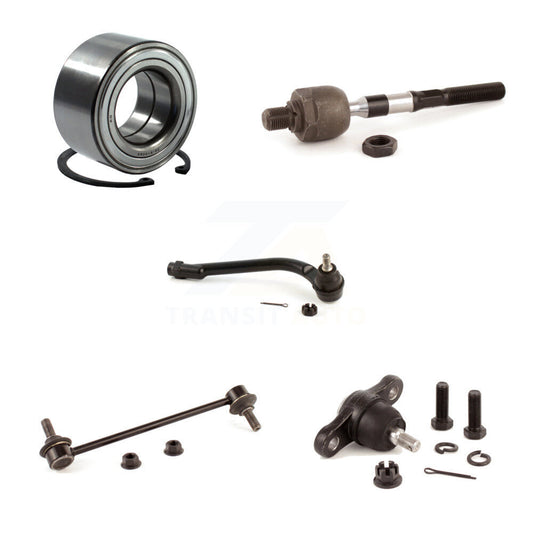 Bearing Lower Ball Joint Tie Rod & Link Front Right Kit (5Pc) For Kia Forte Koup