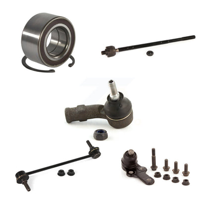 Wheel Bearing Lower Ball Joint Tie Rod Link Front Right Kit (5Pc) For Ford Focus