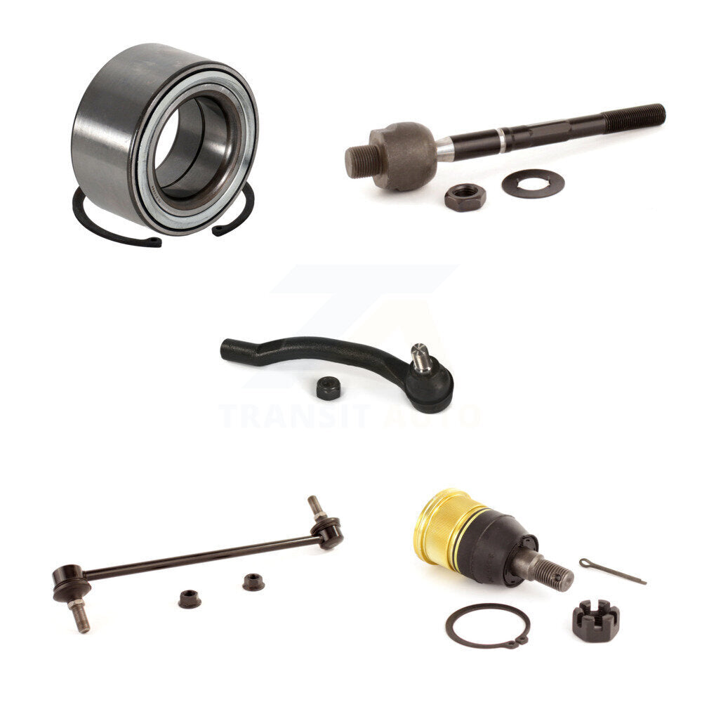 Bearing Lower Ball Joint Tie Rod Link Front Right Kit (5Pc) For Honda Pilot MDX