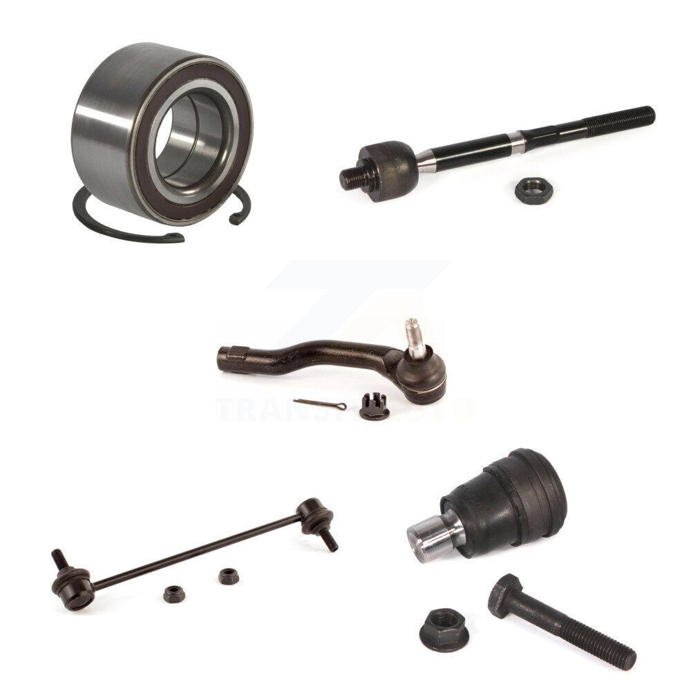 Bearing Lower Ball Joint Tie Rod & Link Front Right Kit (5Pc) For 11-14 Mazda 2