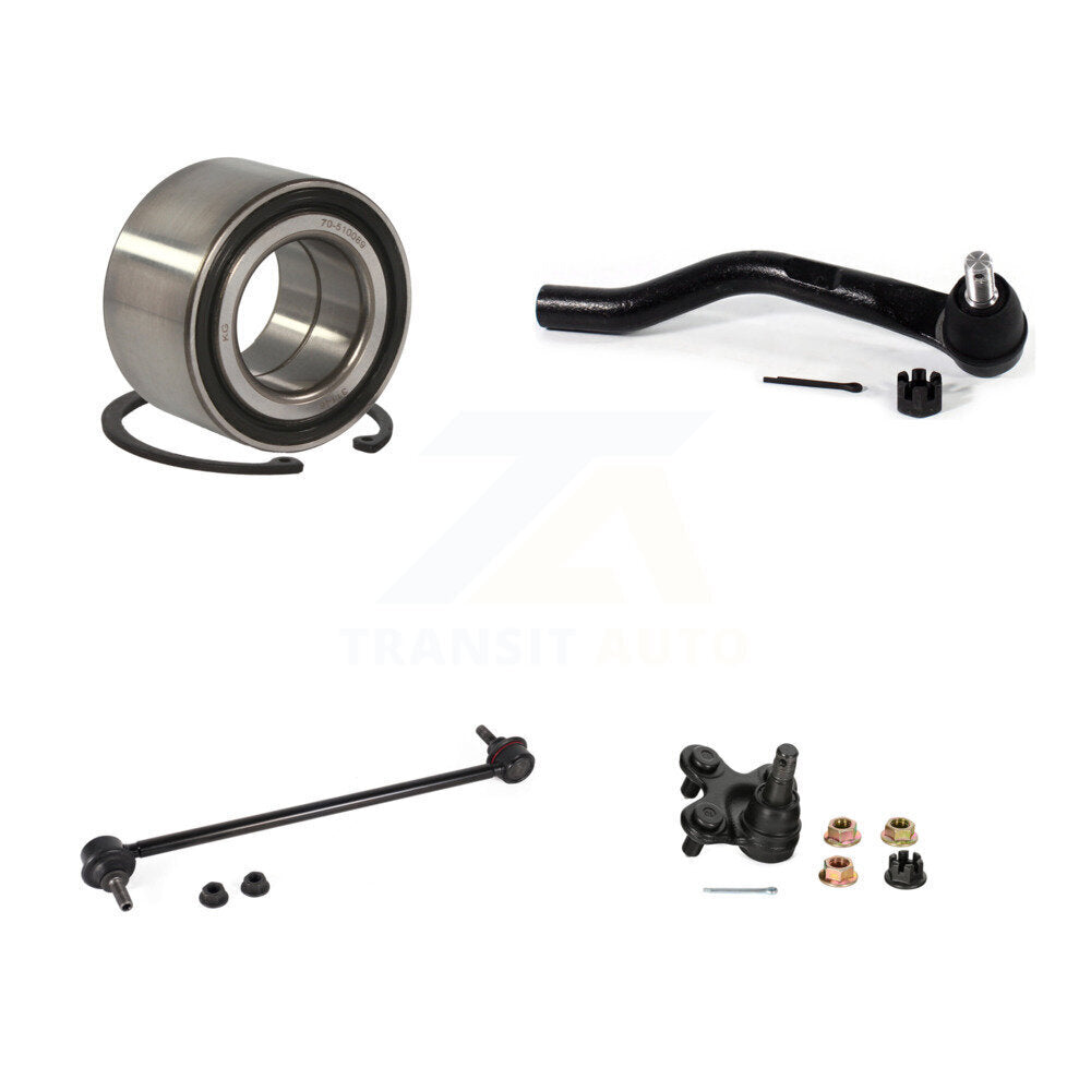 Bearing Lower Ball Joint Outer Tie Rod End Link Front Right Kit For Honda Civic