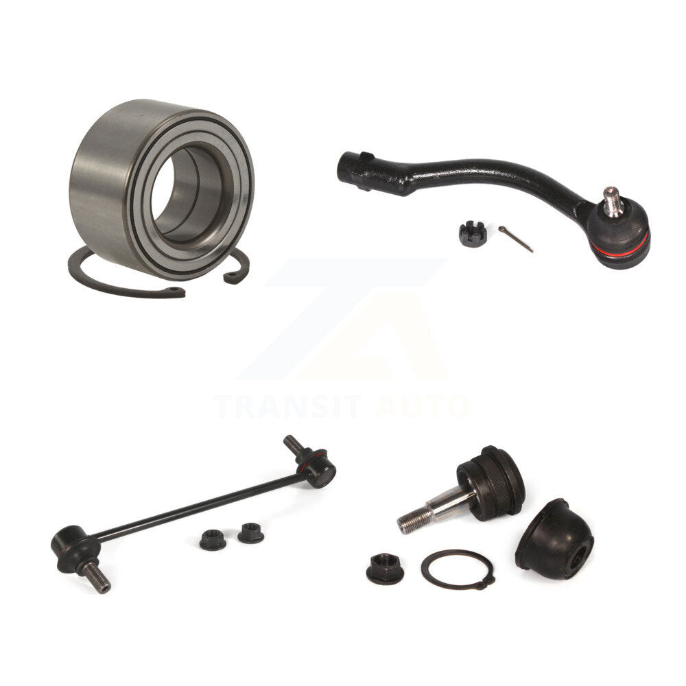 Bearing Lower Ball Joint Outer Tie Rod & Link Front Right Kit For Hyundai Accent