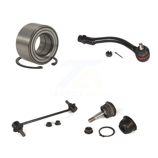 Bearing Lower Ball Joint Outer Tie Rod & Link Front Right Kit For Hyundai Accent