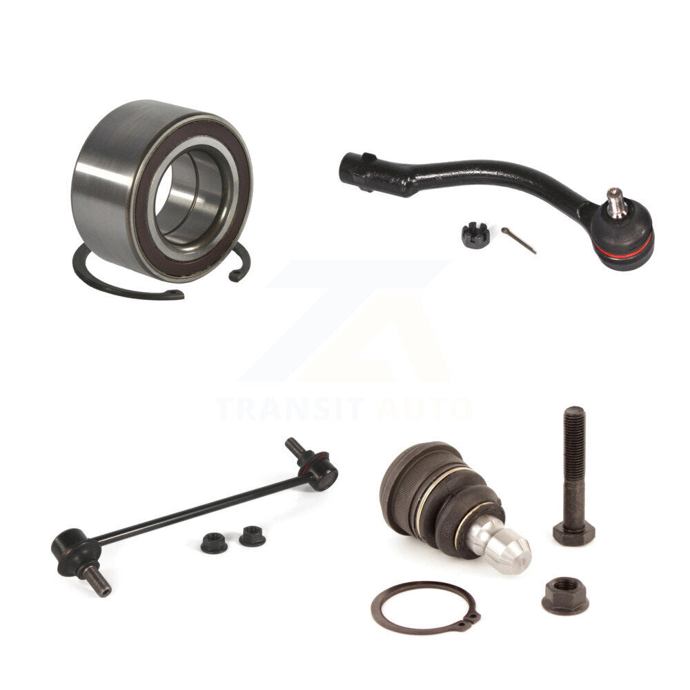 Bearing Lower Ball Joint Outer Tie Rod Sway Bar Link Front Right Kit For Kia Rio
