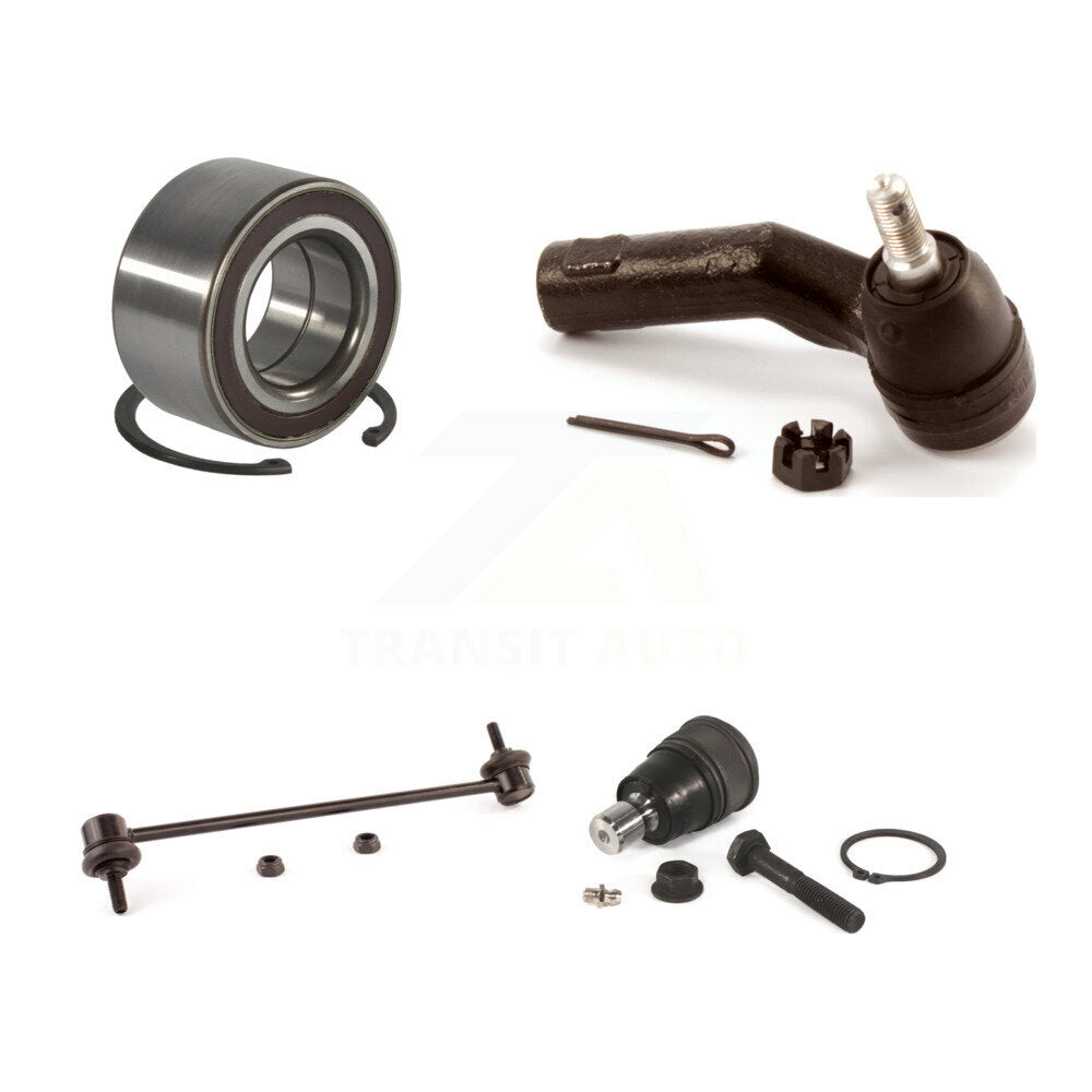 Bearing Lower Ball Joint Outer Tie Rod & Link Front Right Kit For Mazda 3 Sport