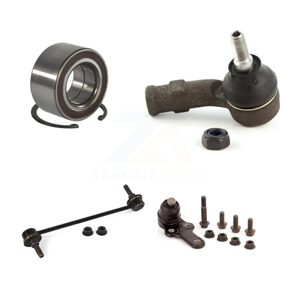 Wheel Bearing Lower Ball Joint Outer Tie Rod Link Front Right Kit For Ford Focus