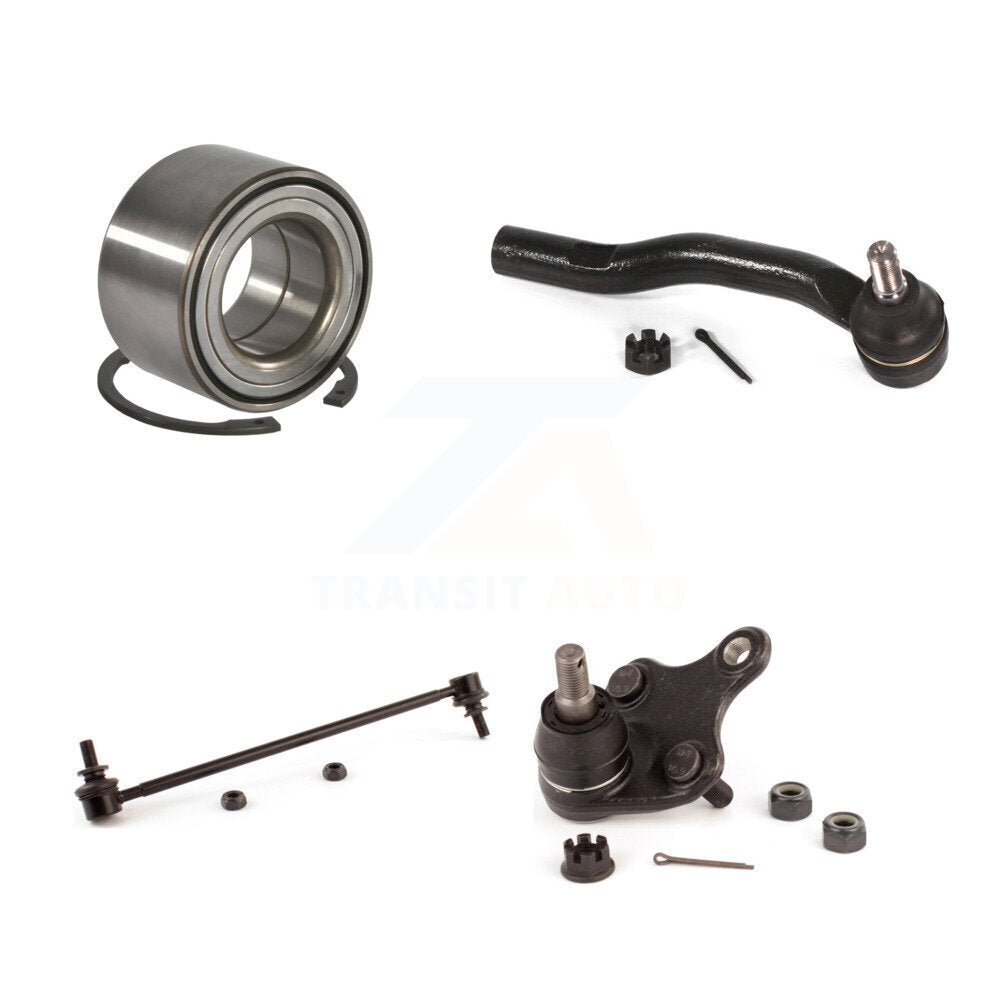 Wheel Bearing Lower Ball Joint Outer Tie Rod & Sway Bar Link Front Right Kit For