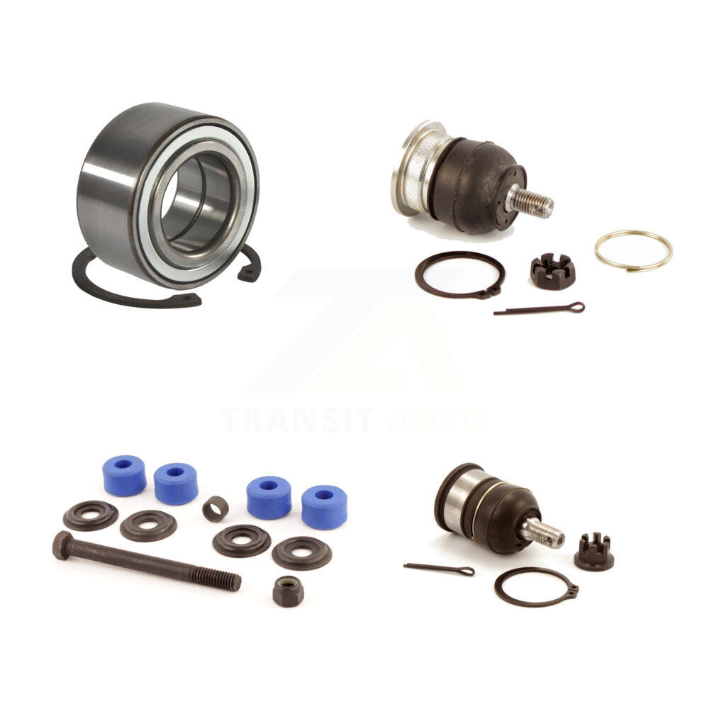 Wheel Bearing Upper Lower Ball Joint & Sway Bar Link Front Kit For Acura Integra