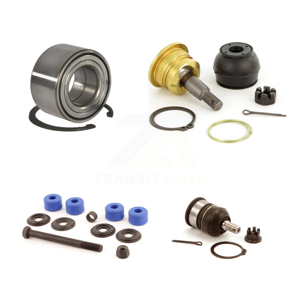 Wheel Bearing Upper Lower Ball Joint And Sway Bar Link Front Kit For Honda Civic