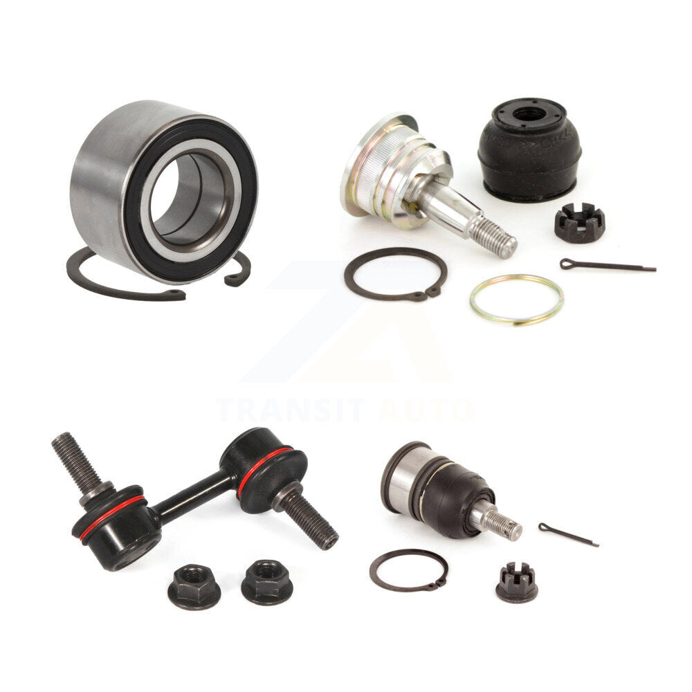 Bearing Upper Lower Ball Joint & Sway Bar Link Front Right Kit For Honda Accord