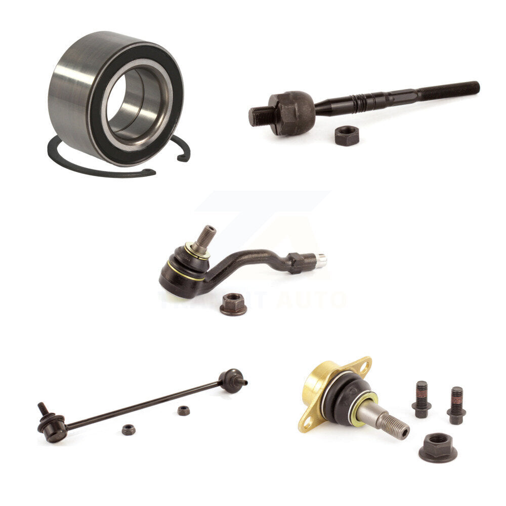 Bearing Lower Ball Joint Tie Rod Sway Bar Link Front Right Kit (5Pc) For BMW X3