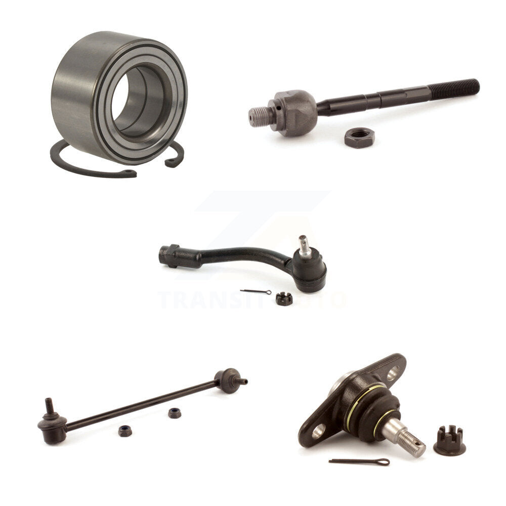 Bearing Lower Ball Joint Tie Rod End Link Front Right Kit (5Pc) For Kia Rio Rio5