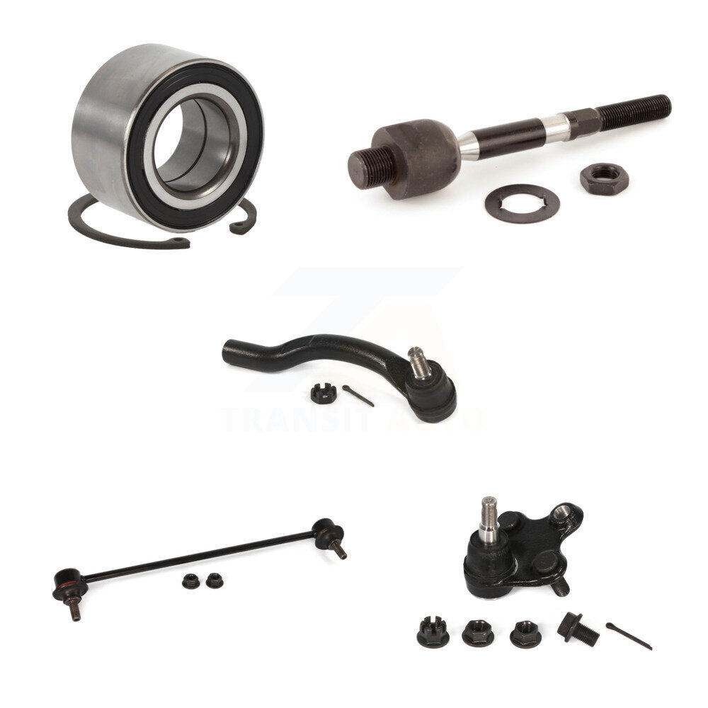 Bearing Lower Ball Joint Tie Rod Link Front Right Kit (5Pc) For Honda Civic ILX