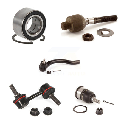 Bearing Lower Ball Joint Tie Rod End Link Front Right Kit (5Pc) For Honda Accord