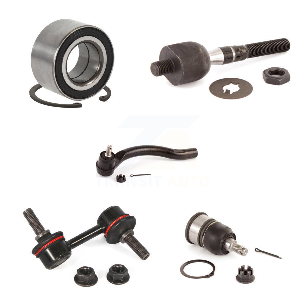 Bearing Lower Ball Joint Tie Rod End Link Front Right Kit (5Pc) For Honda Accord