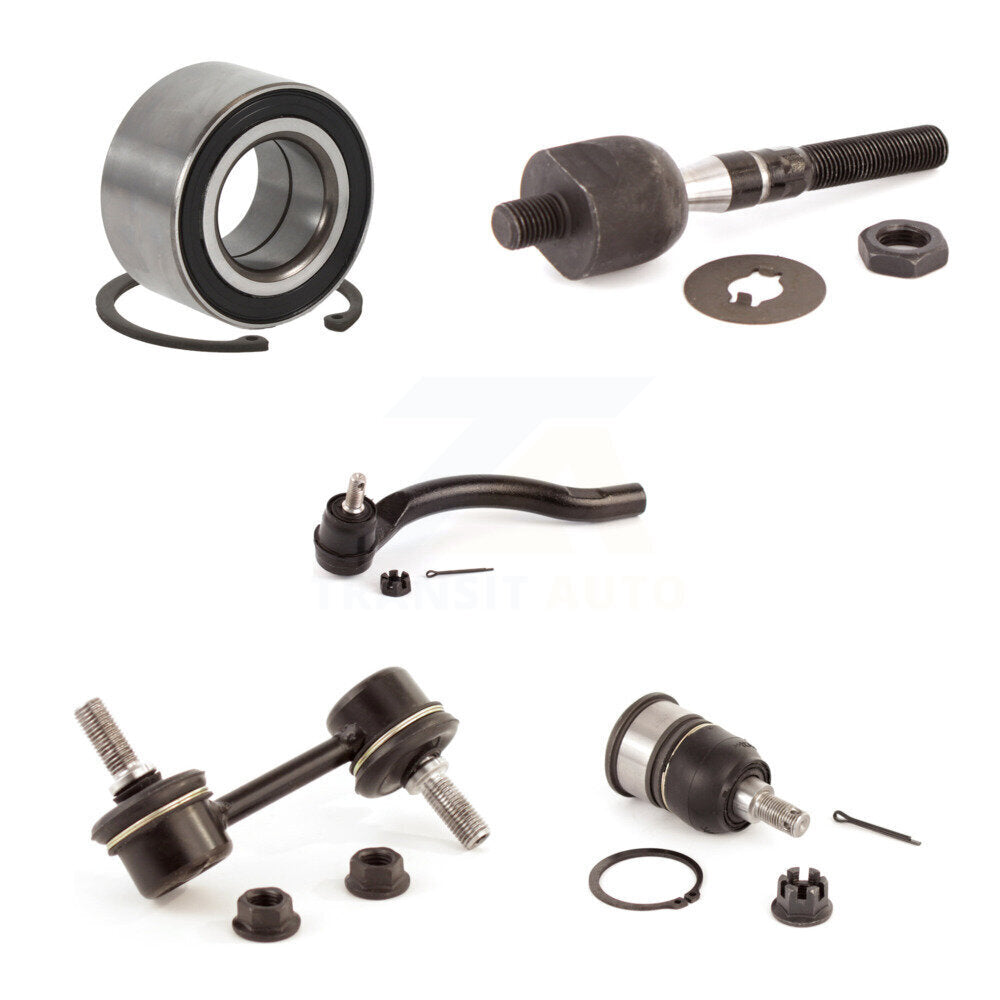 Bearing Lower Ball Joint Tie Rod End Link Front Right Kit (5Pc) For Honda Accord