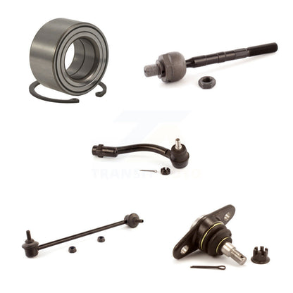 Bearing Lower Ball Joint Tie Rod & Link Front Right Kit (5Pc) For Hyundai Accent