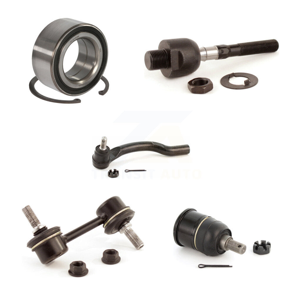 Bearing Lower Ball Joint Tie Rod End Link Front Right Kit (5Pc) For Honda Accord