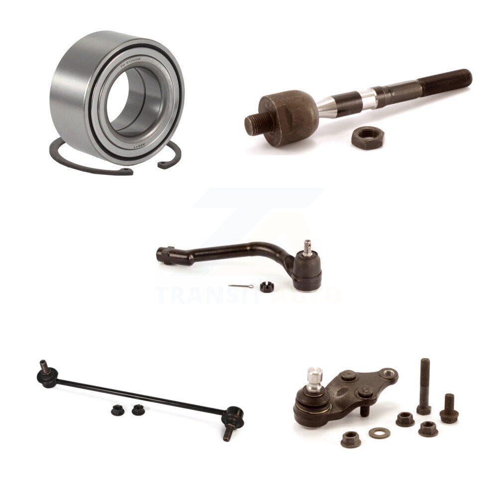 Wheel Bearing Lower Ball Joint Tie Rod Link Front Right Kit (5Pc) For Kia Optima