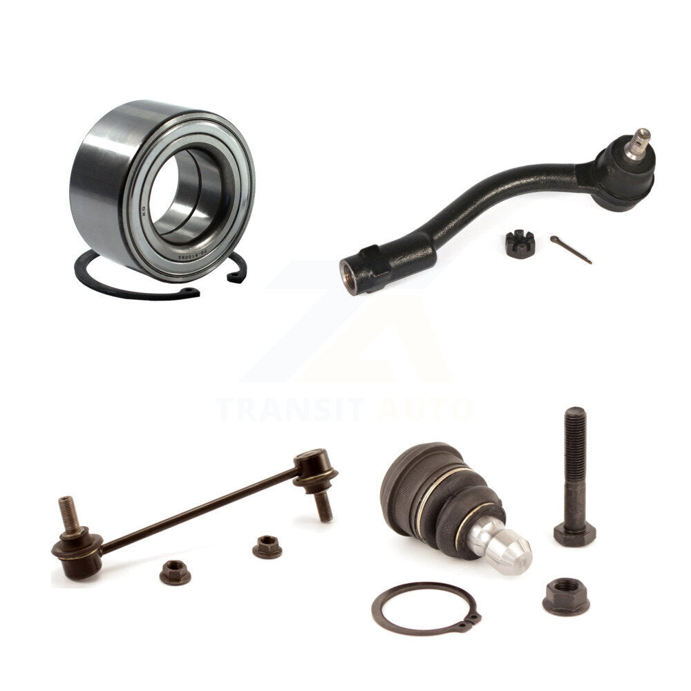 Bearing Lower Ball Joint Outer Tie Rod & Link Front Right Kit For 10-13 Kia Soul