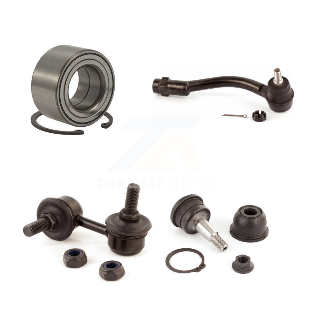 Bearing Lower Ball Joint Outer Tie Rod & Link Front Right Kit For Hyundai Accent